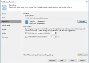 Veeam Backup Repository Setup and Configuration