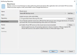 Veeam Backup Repository Setup and Configuration