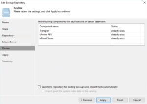 Veeam Backup Repository Setup and Configuration