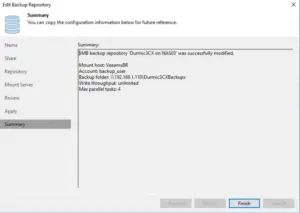 Veeam Backup Repository Setup and Configuration